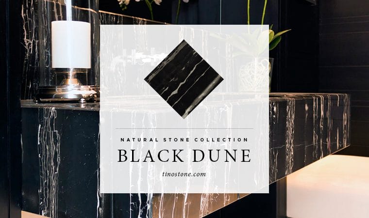 Descubra Black Dune, Nº 9 de nuestro TOP 10 de productos más demandados en TINO Natural Stone  