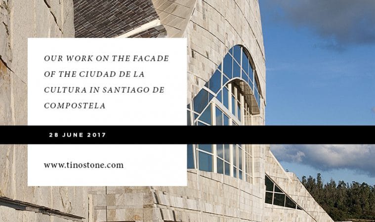 Our work on the facade of the Ciudad de la Cultura in Santiago de Compostela  