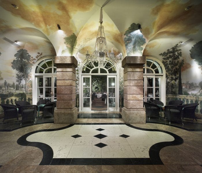 Mosaicos de mármol - Salones Villa Padierna Palace hotel - Marble mosaics