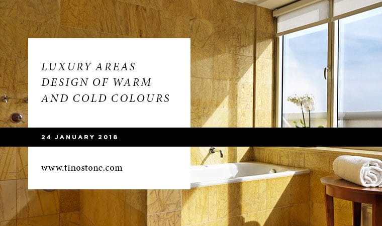 Luxury areas design of warm and cold colours  