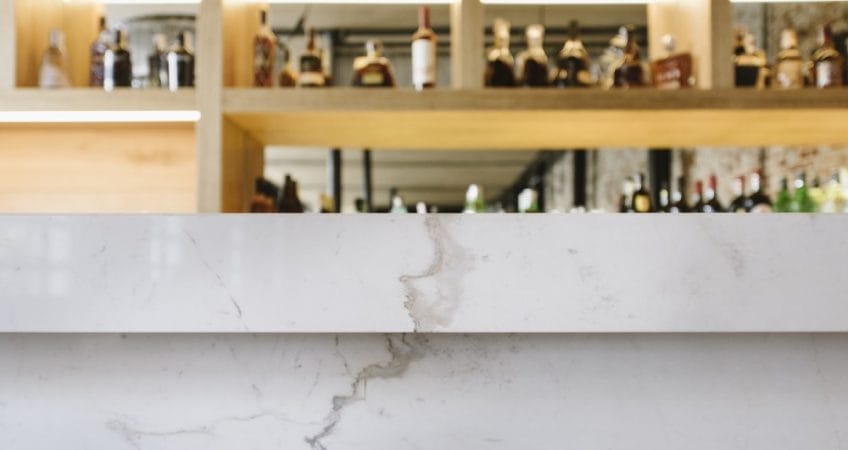 White marble surfaces  