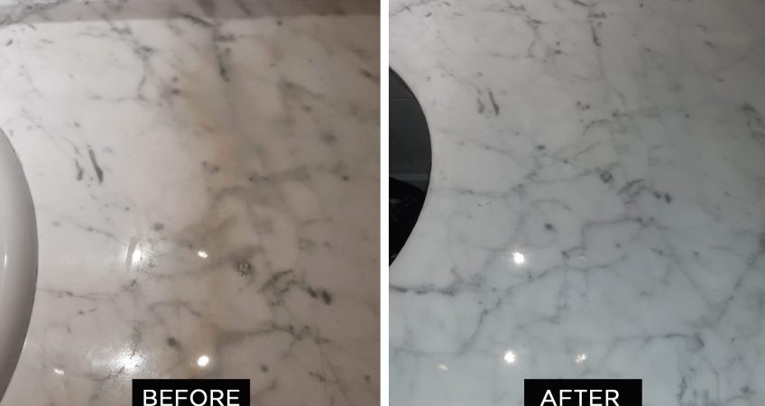 Solution for marble oxidation  