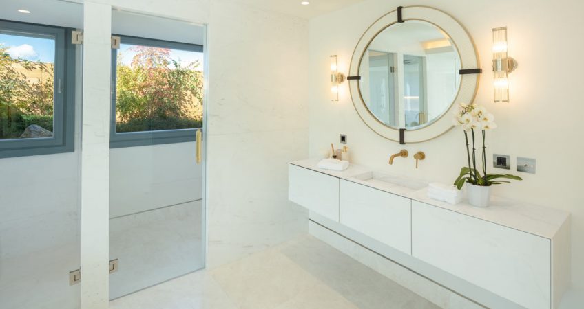 How to protect a bathroom with marble or natural stone surfaces?  