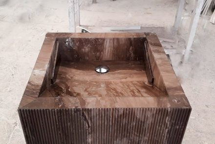 Lavabo piedra natural - Textura Bamboo texture - Natural stone sink