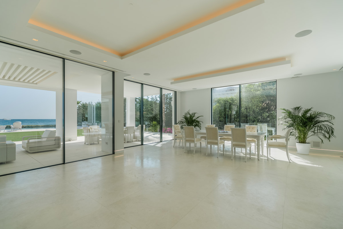 Premium Beige marble livingroom - Salón mármol Crema Premium